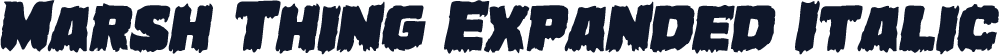 Marsh Thing Expanded Italic