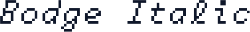 Bodge Italic