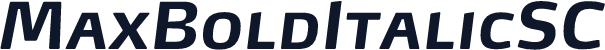 MaxBoldItalicSC