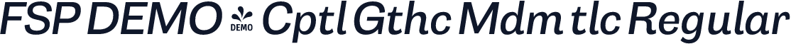 FSP DEMO - Cptl Gthc Mdm tlc Regular