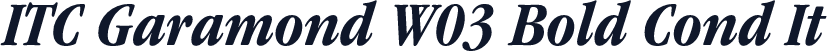 ITC Garamond W03 Bold Cond It