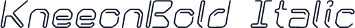 KneeonBold Italic