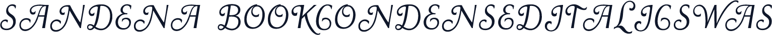 Sandena-BookCondensedItalicSwas