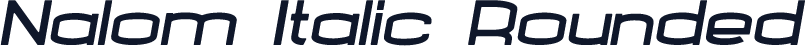 Nalom Italic Rounded