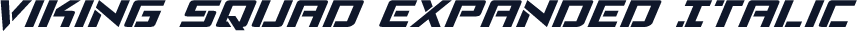 Viking Squad Expanded Italic