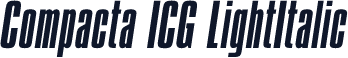 Compacta ICG LightItalic