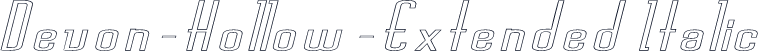 Devon-Hollow-Extended Italic