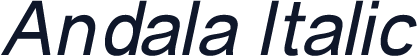 Andala Italic
