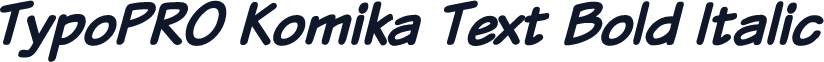 TypoPRO Komika Text Bold Italic