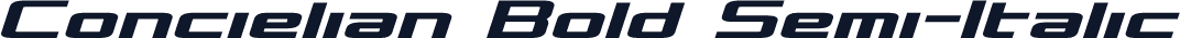 Concielian Bold Semi-Italic