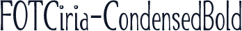 FOTCiria-CondensedBold