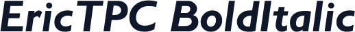 EricTPC BoldItalic