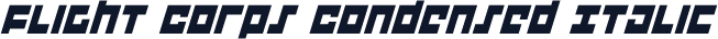 Flight Corps Condensed Italic