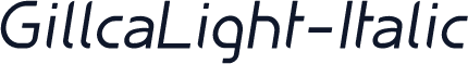 GillcaLight-Italic