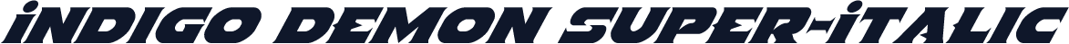 Indigo Demon Super-Italic