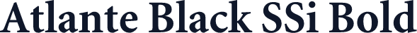 Atlante Black SSi Bold
