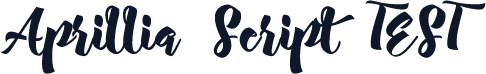 Aprillia Script TEST