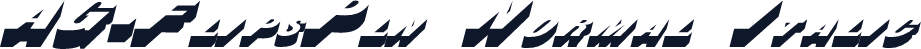 AG-FlipsPln Normal Italic