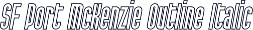 SF Port McKenzie Outline Italic