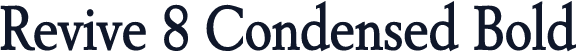 Revive 8 Condensed Bold