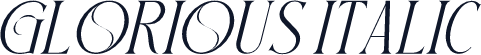 GLORIOUS Italic