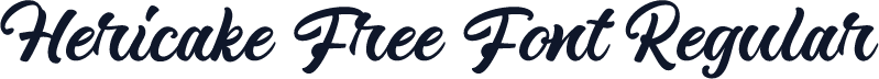 Hericake Free Font Regular