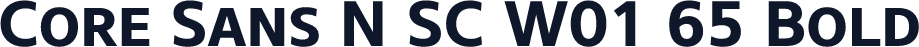 Core Sans N SC W01 65 Bold