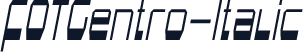 FOTGentro-Italic