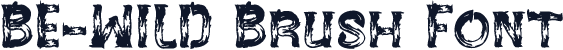 BE-WILD Brush Font