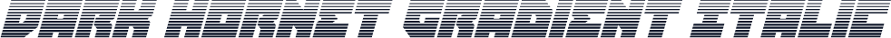 Dark Hornet Gradient Italic