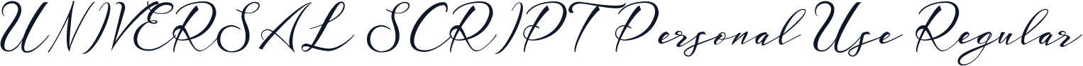 UNIVERSAL SCRIPT Personal Use Regular