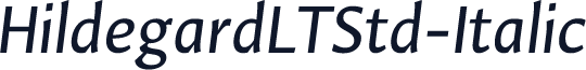 HildegardLTStd-Italic