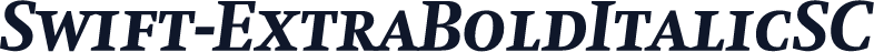 Swift-ExtraBoldItalicSC