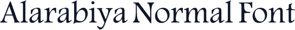 Alarabiya Normal Font