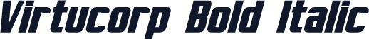 Virtucorp Bold Italic