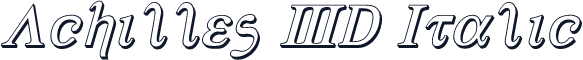 Achilles 3D Italic