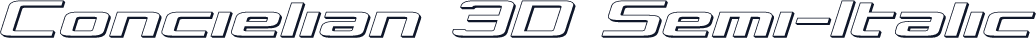 Concielian 3D Semi-Italic