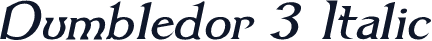Dumbledor 3 Italic