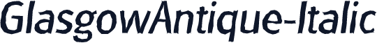 GlasgowAntique-Italic