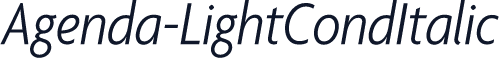 Agenda-LightCondItalic