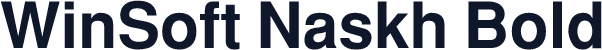 WinSoft Naskh Bold