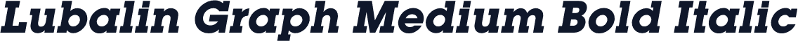 Lubalin Graph Medium Bold Italic