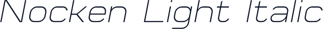 Nocken Light Italic