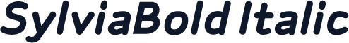 SylviaBold Italic