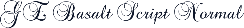 GE Basalt Script Normal