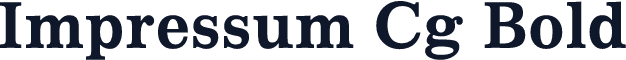 Impressum Cg Bold