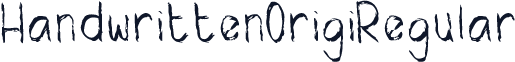 HandwrittenOrigiRegular