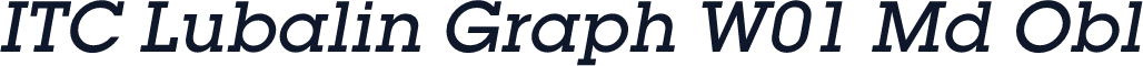 ITC Lubalin Graph W01 Md Obl