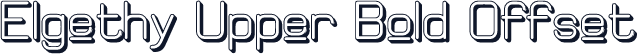 Elgethy Upper Bold Offset