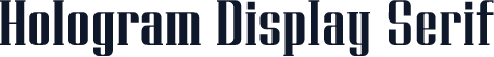 Hologram Display Serif